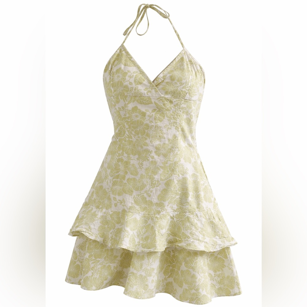 Zara Cotton Tropical Print Dress